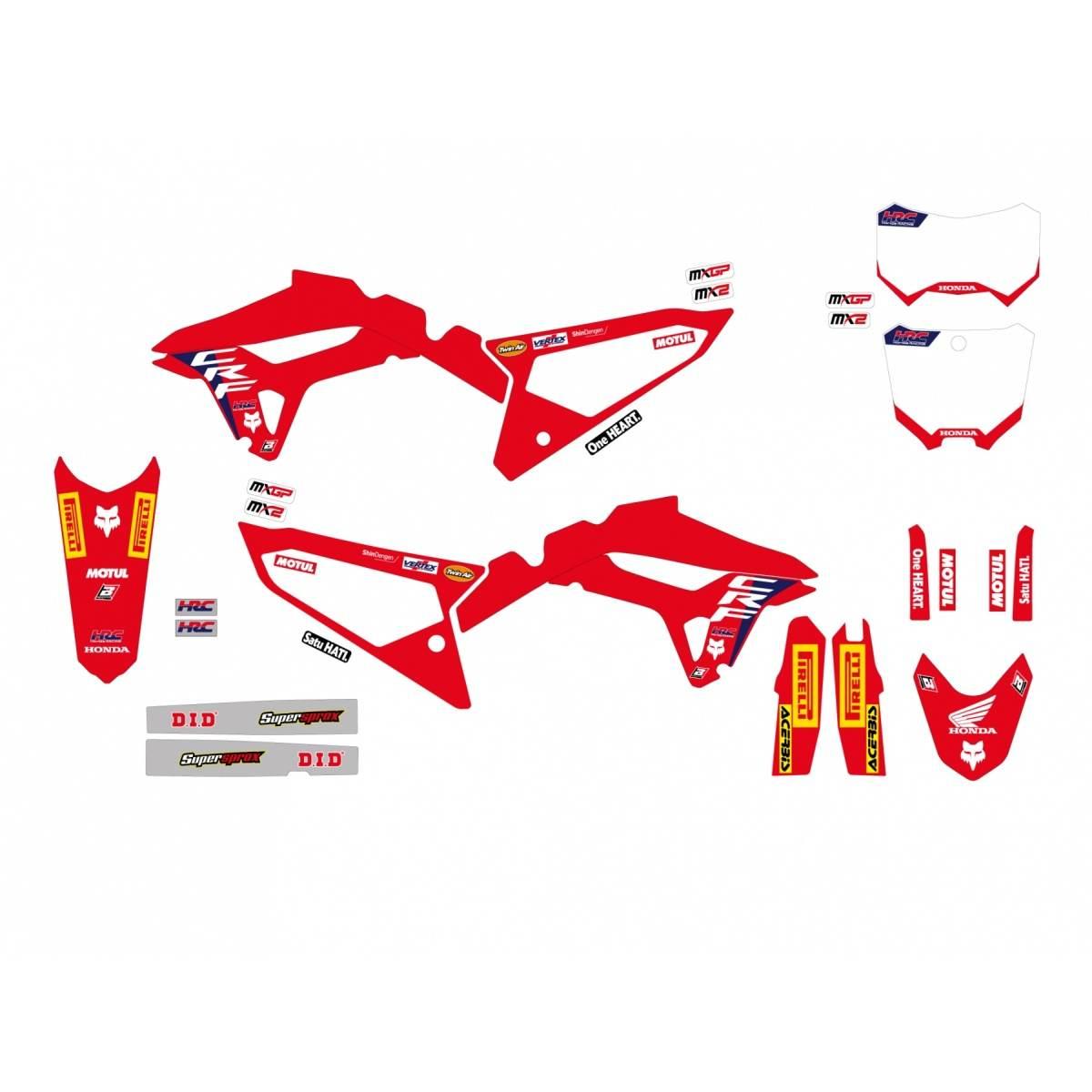 Blackbird Komplet Naklejek Oklein Honda Crf 250R '22-'24, Crf 450R '21-'24 - zdjęcie 2
