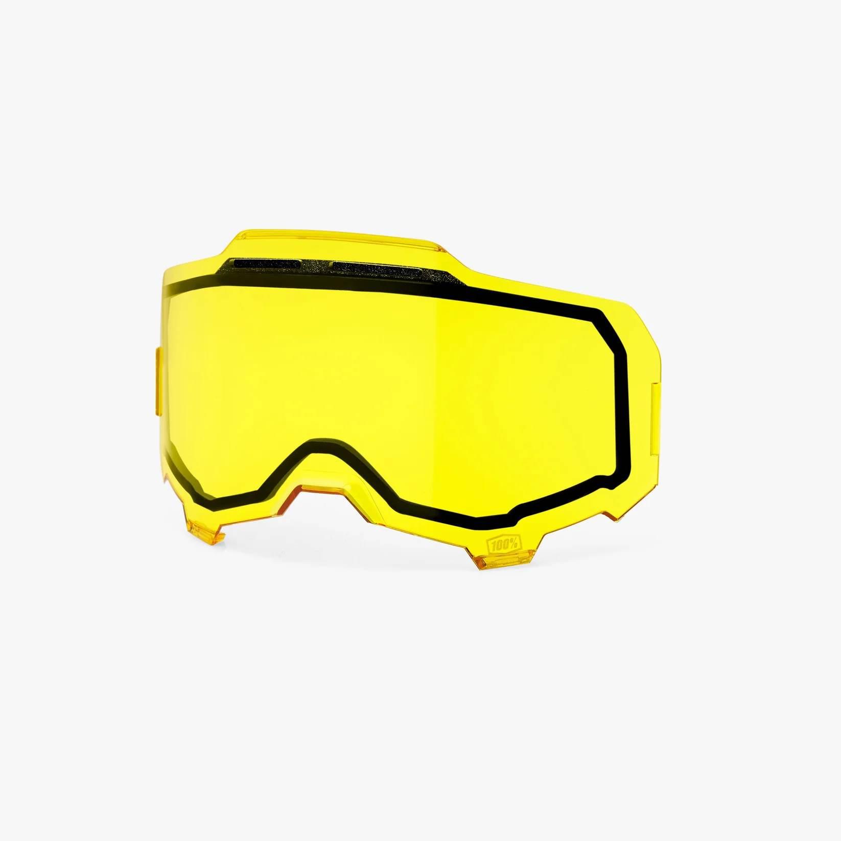 100 Procent Armega Armatic Replacement Dual Pane Vented Yellow Lens - Szyba