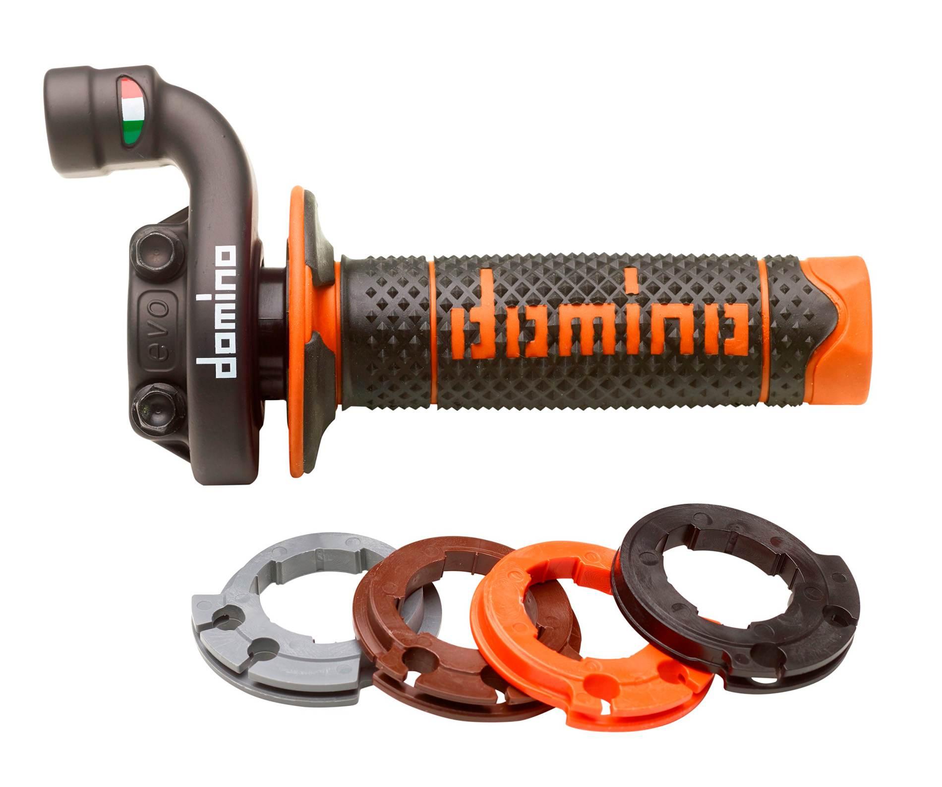 Domino Rolgaz Kompletny Z Manetkami Off Road Ktm/Husqvarna/Gasgas 4T Czarna