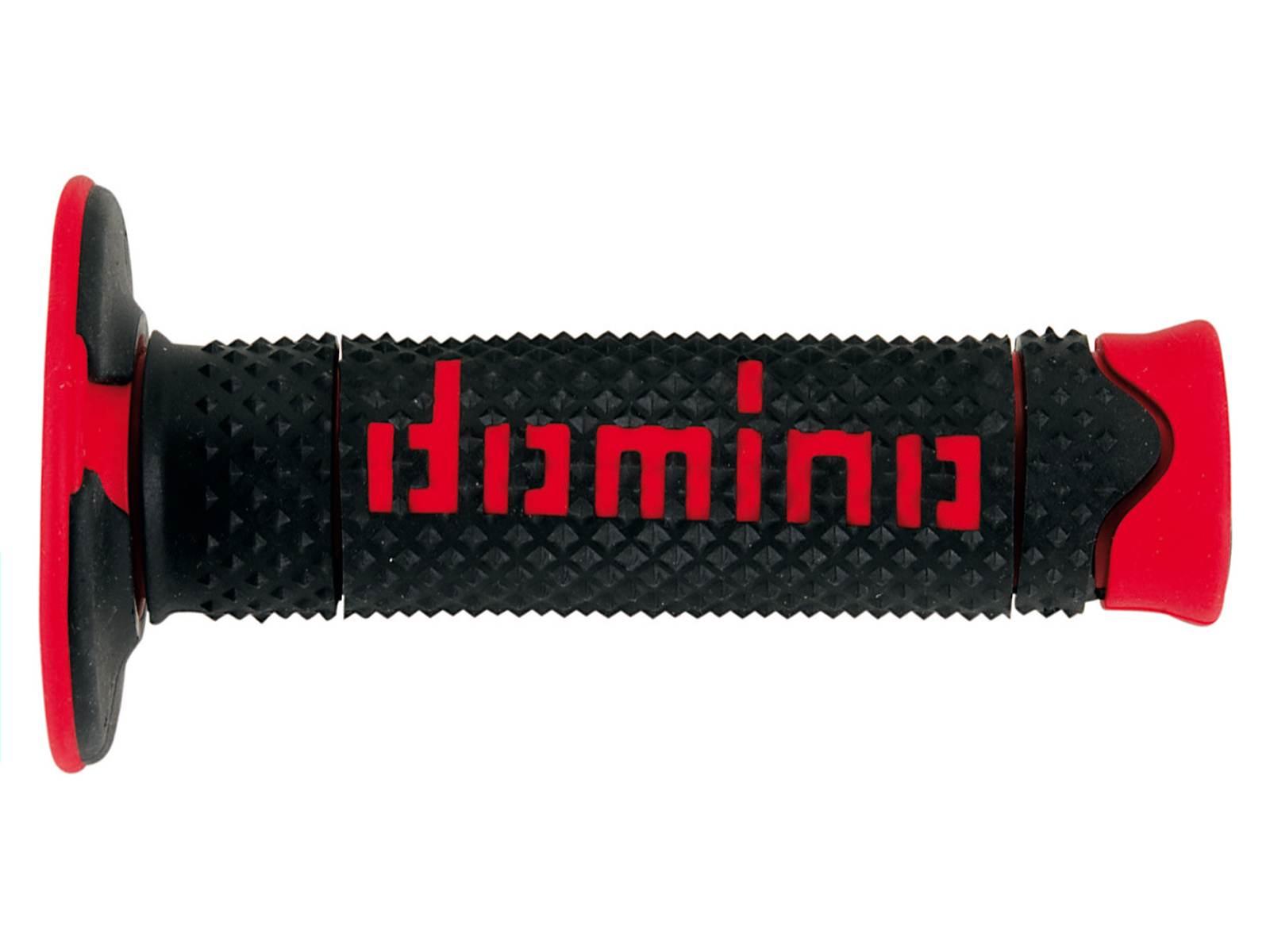 Domino Manetki Gripy Off Road Pyramid Dwuskładnikowe Kolor Czarny/Czerwony