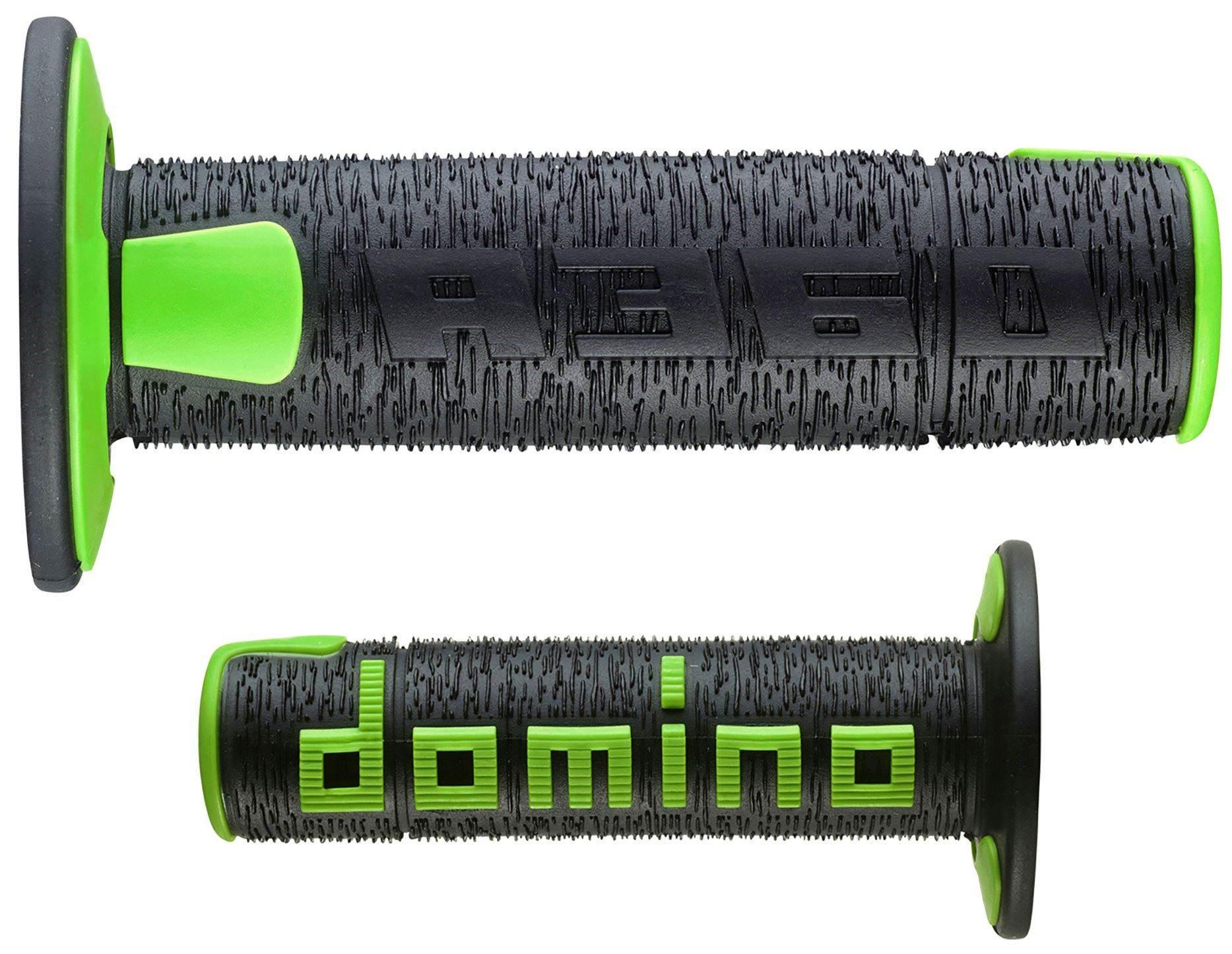 Domino Manetki Gripy Off Road New Lamelar Dwuskładnikowe Kolor Czarny/Zielo