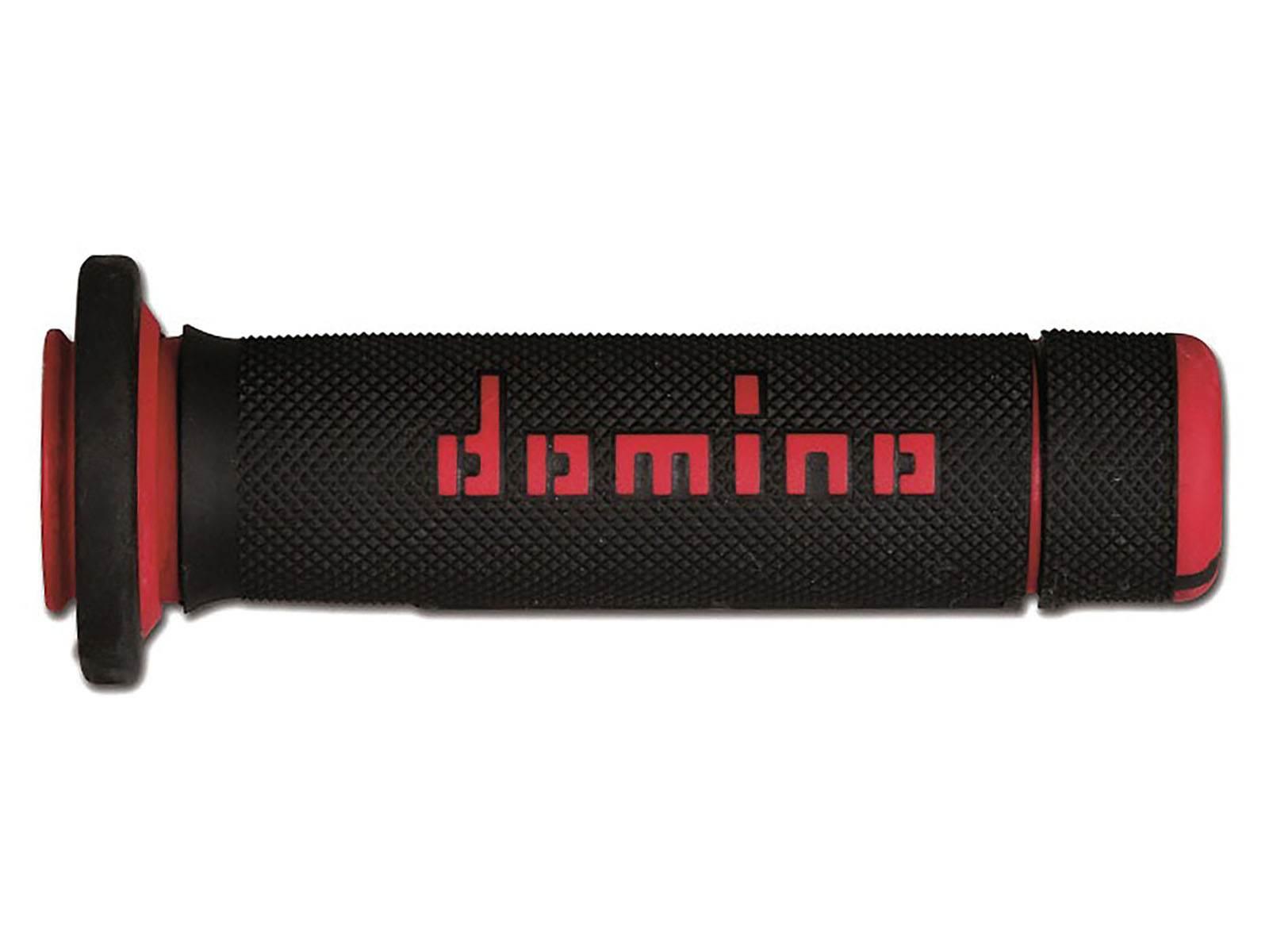Domino Manetki Gripy Atv/Quad Dwuskładnikowe Kolor Czarny/Czerwony