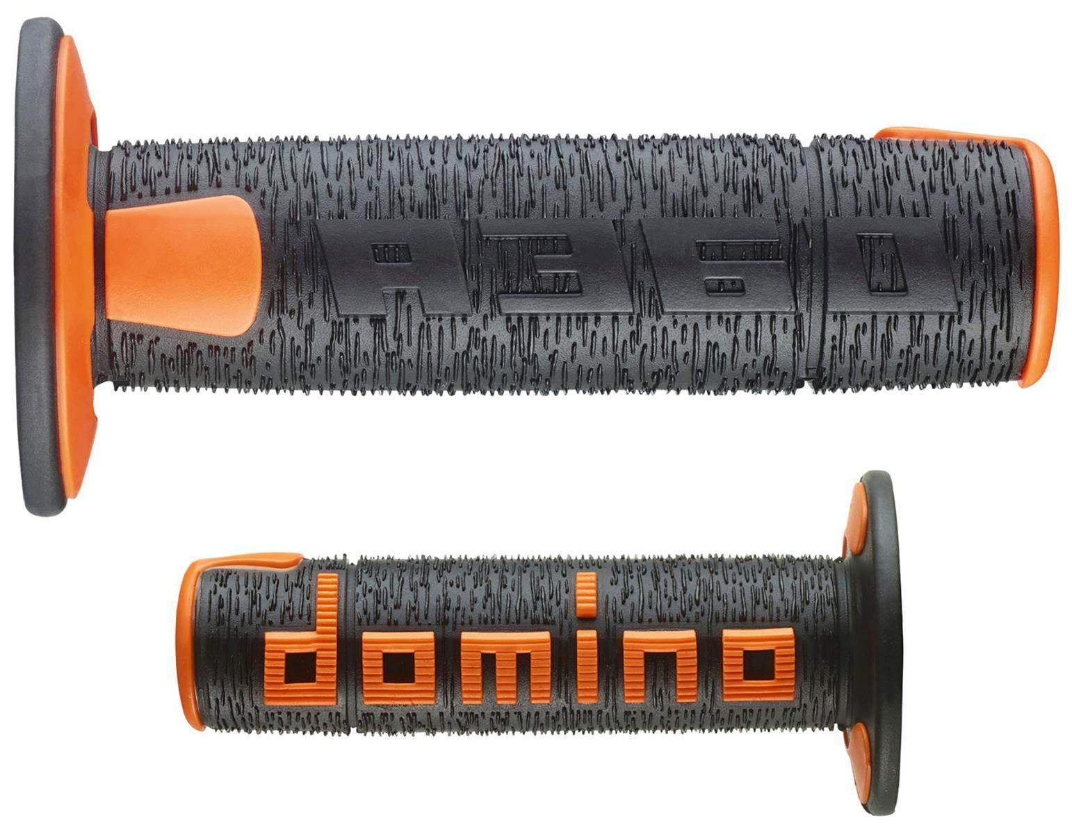 Domino Manetki Gripy Off Road New Lamelar Dwuskładnikowe Kolor Czarny/Pomar