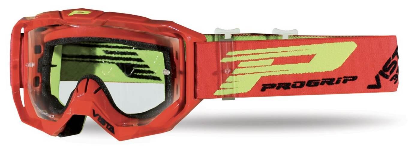 Progrip Gogle Pg3303-107 Tr Vista Kolor Czerwony Szyba Pg3310 Bezbarwna, An