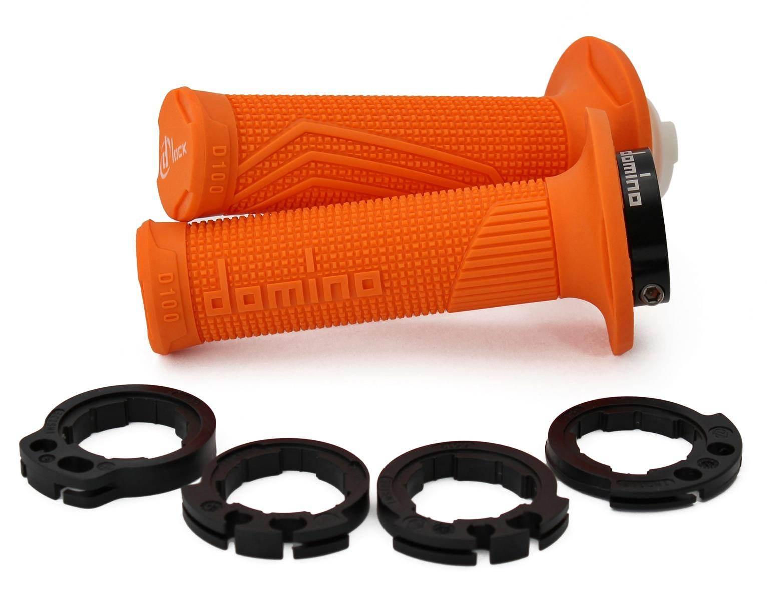 Domino Manetki Gripy Off Road D-Lock Z Adapterami Rolgazu - Ktm, Husqvarna