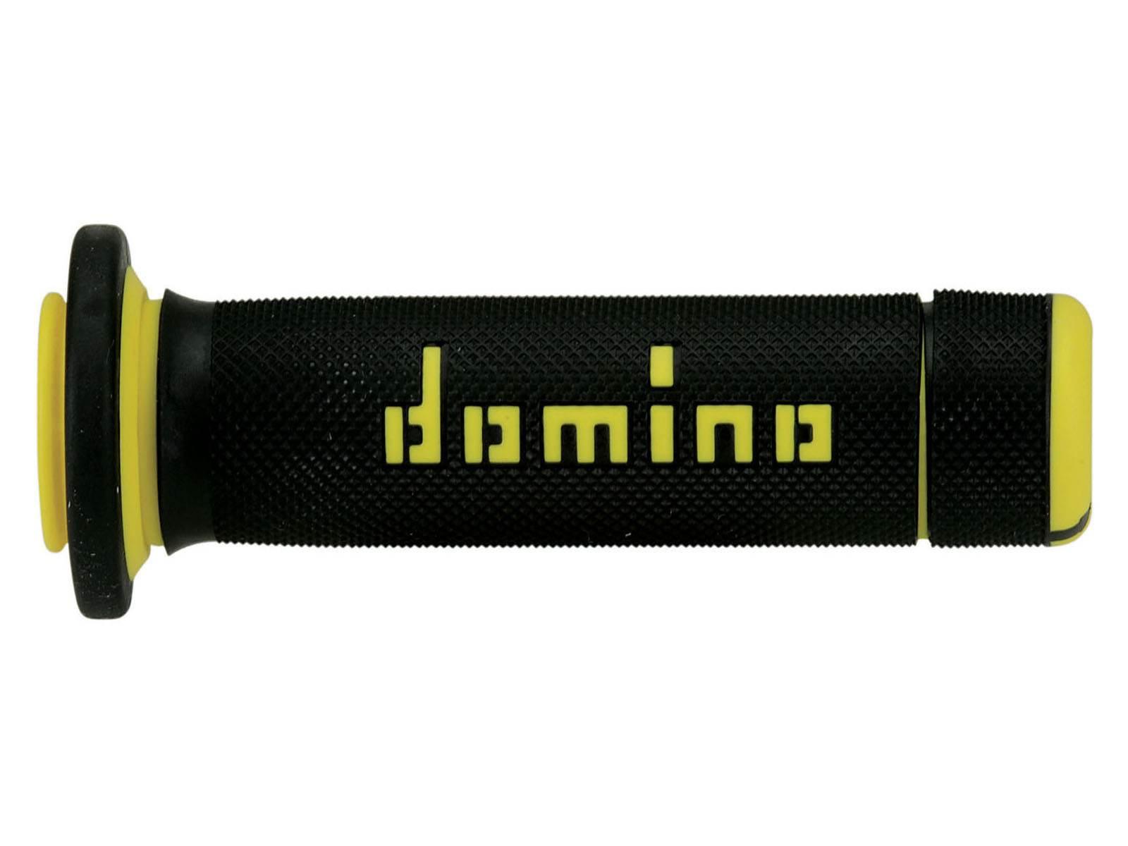 Domino Manetki Gripy Atv/Quad Dwuskładnikowe Kolor Czarny/Żółty