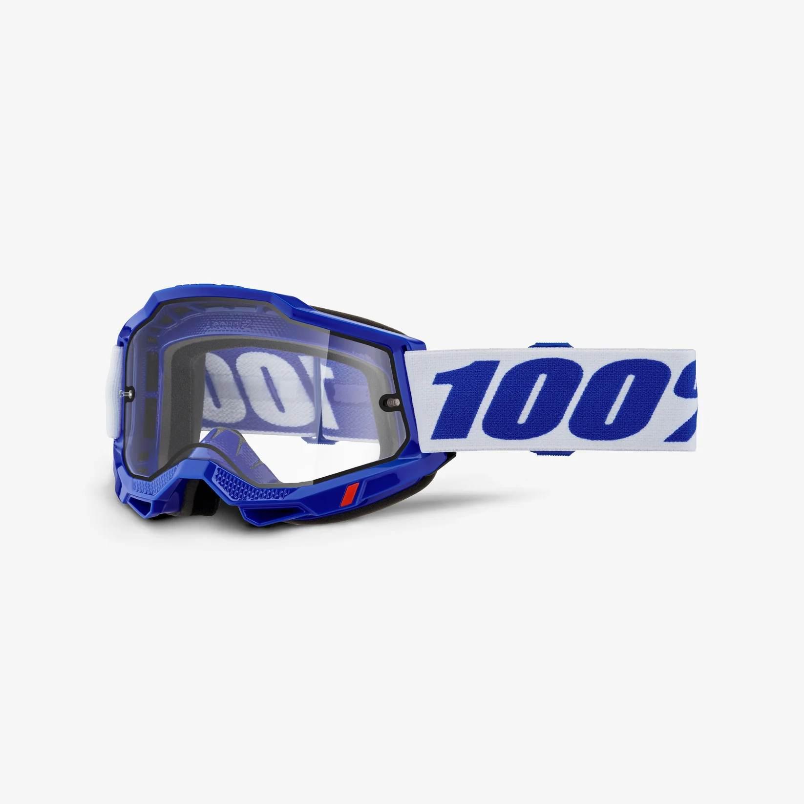 100 Procent Gogle Accuri 2 Enduro Moto Blue - Dual Clear Lens - Kolor Niebi