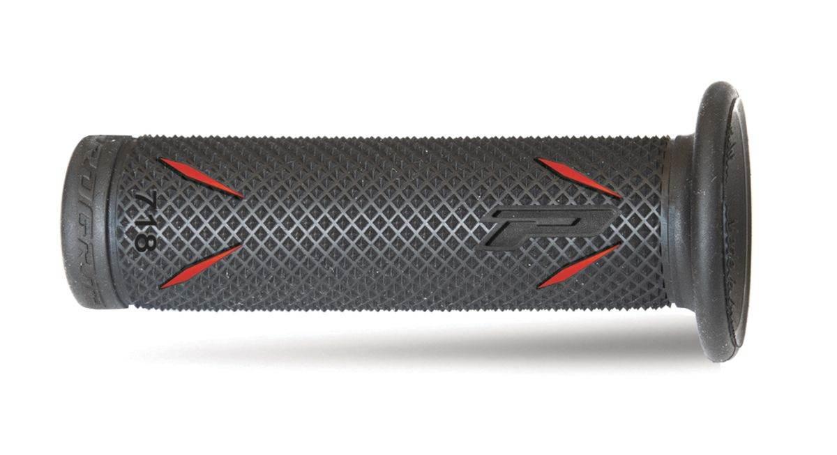 Progrip Manetki Pg718 Road 22+25Mm, Dł.122Mm Kolor Czarny Czerwony Dwuskład