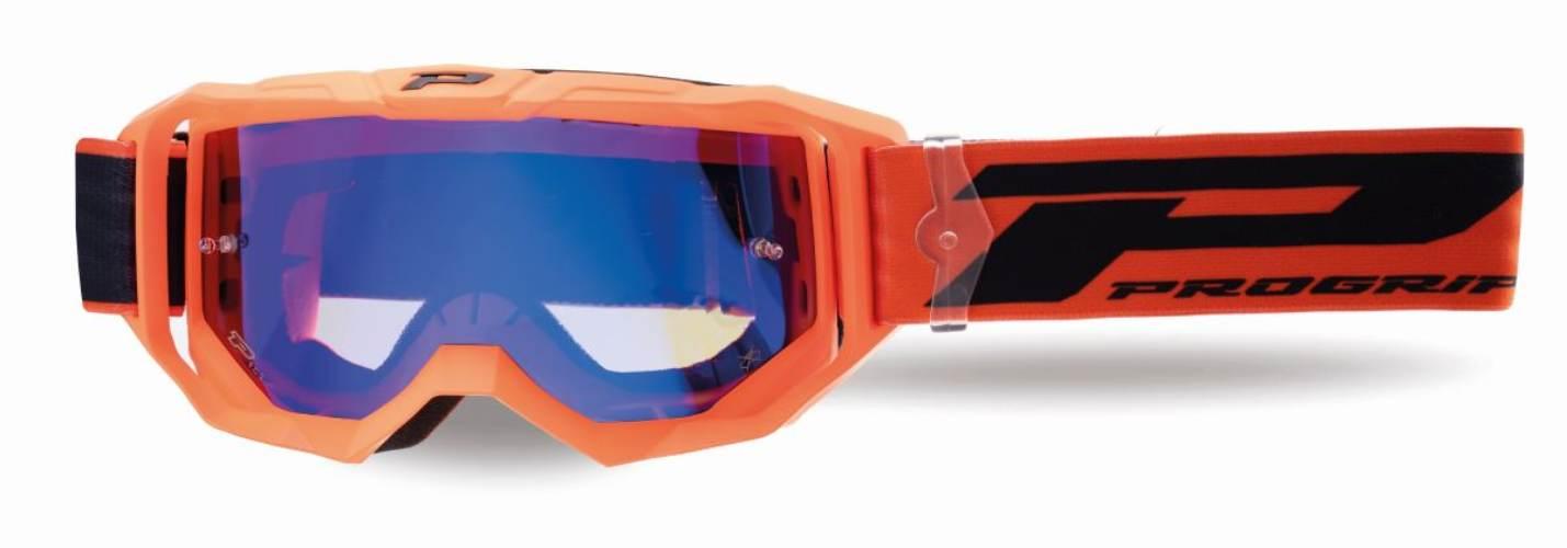 Progrip Gogle Pg3300-409 Fl Vision Kolor Biały Mat Szyba Pg3346 Niebieska L