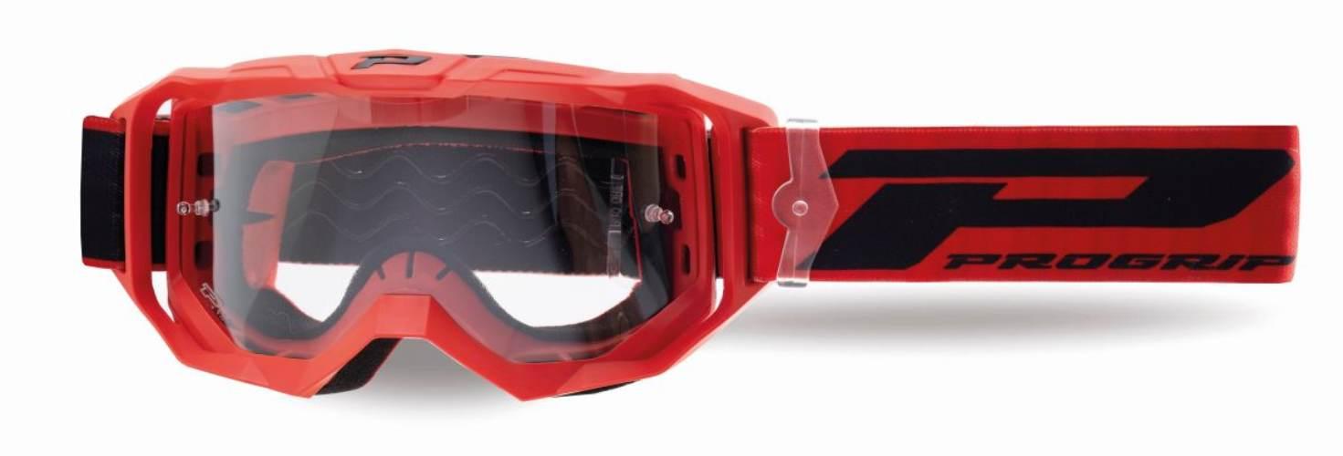 Progrip Gogle Pg3300-411 Tr Vision Kolor Czerwony Mat Szyba Pg3310 Przezroc