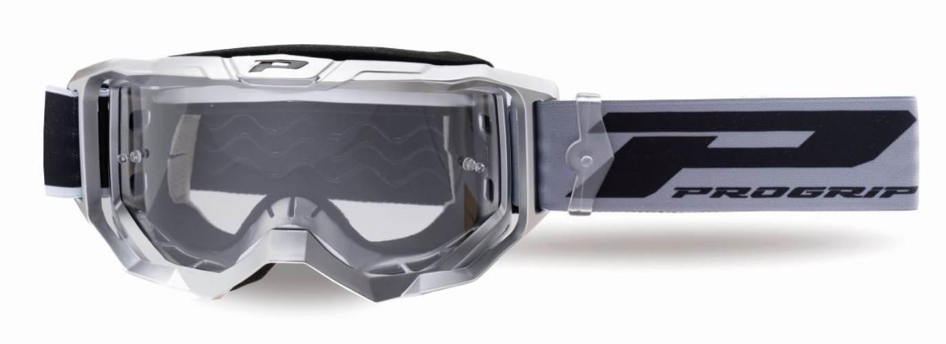 Progrip Gogle Pg3300-414 Tr Vision Kolor Srebrny Mat Szyba Pg3310 Przezrocz