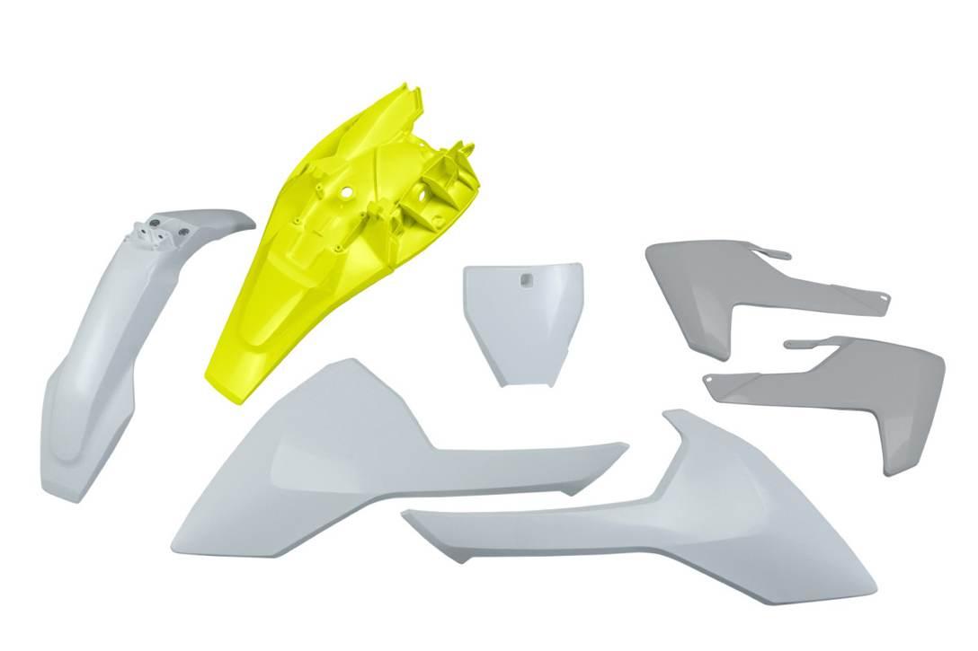 Ufo Komplet Plastików Husqvarna Tc 85 '18-'24 Kolor Oem '23-'24 Biały Żółty