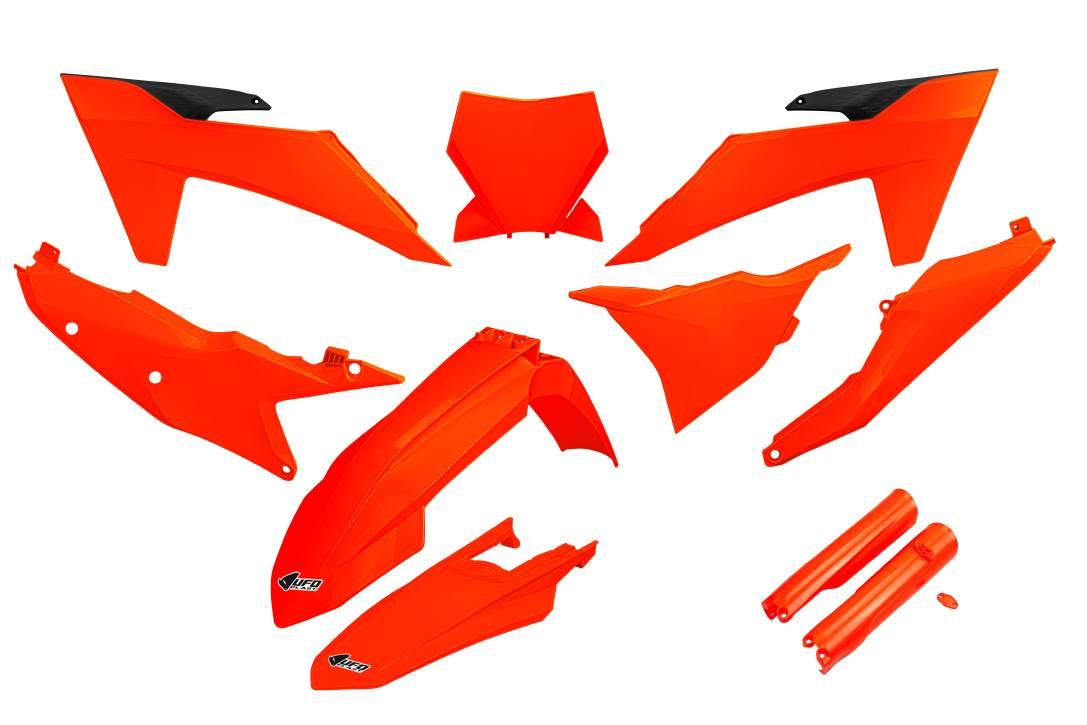 Ufo Komplet Plastików Full Kit Z Osłonami Teleskopów Amortyzatorów Ktm Sx 1