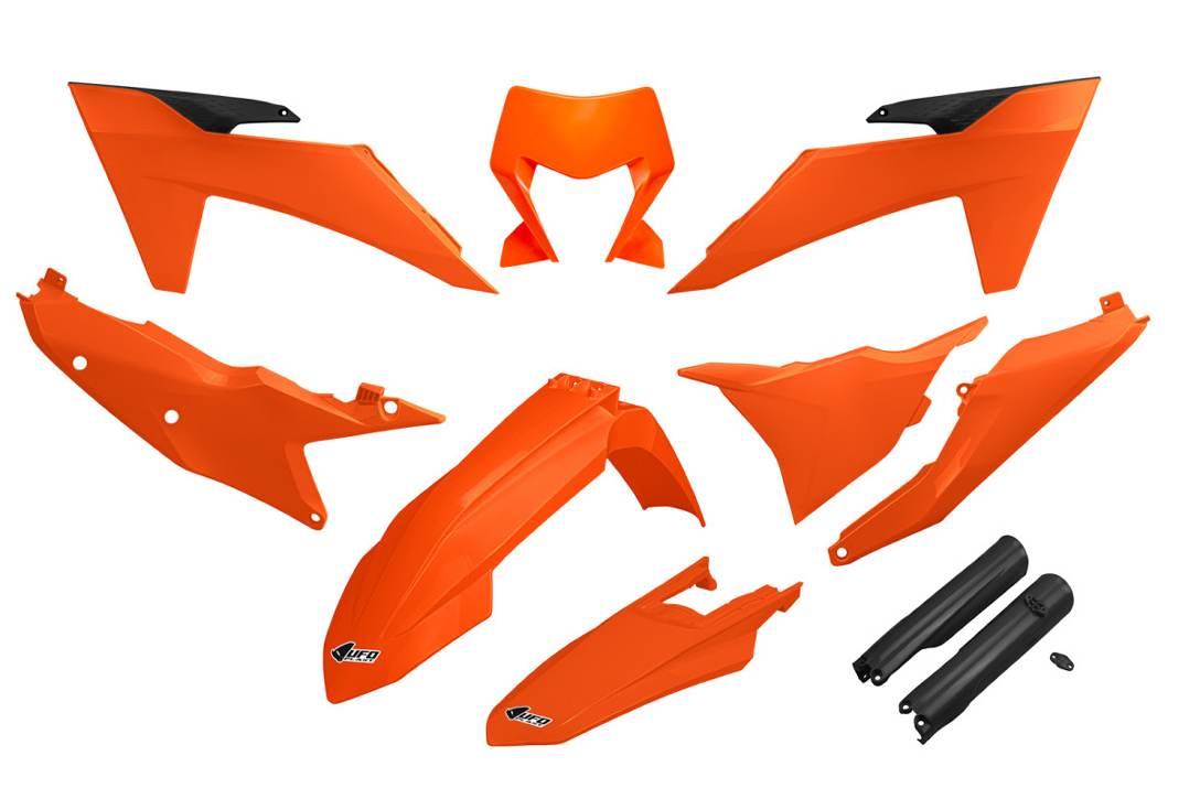Ufo Komplet Plastików Full Kit Z Osłonami Teleskopów Amortyzatorów Ktm Exc