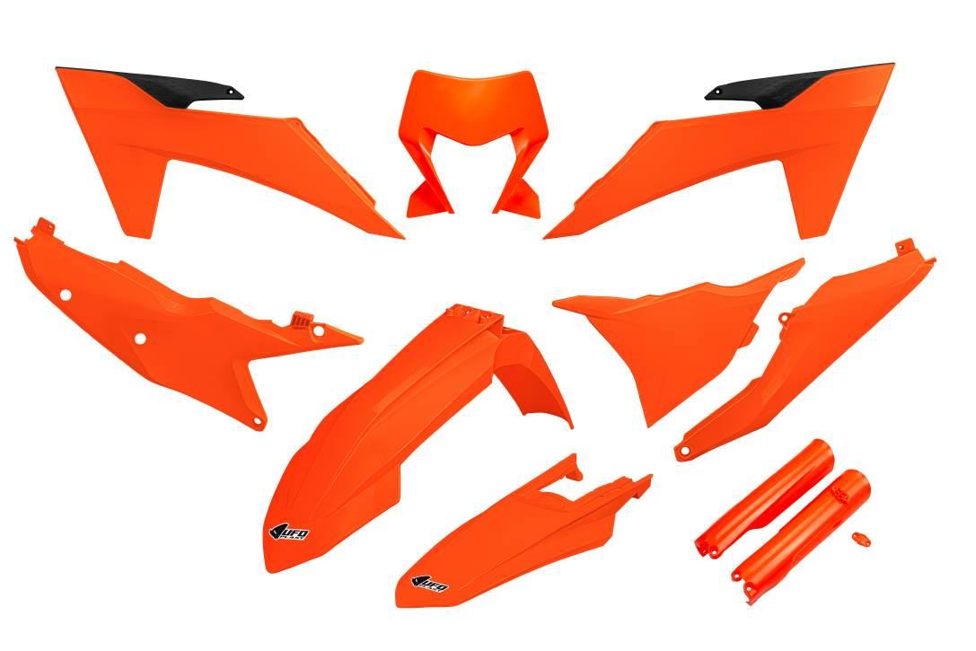Ufo Komplet Plastików Full Kit Z Osłonami Teleskopów Amortyzatorów Ktm Exc
