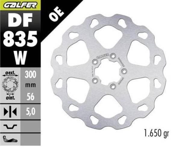 Galfer Tarcza Hamulcowa Przód Harley-Davidson 300X56X5 W Fixed