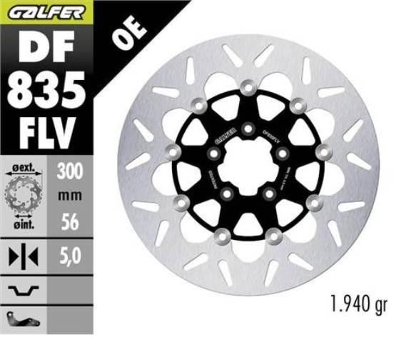 Galfer Tarcza Hamulcowa Przód Harley-Davidson 300X56X5 Pływająca Round Floa