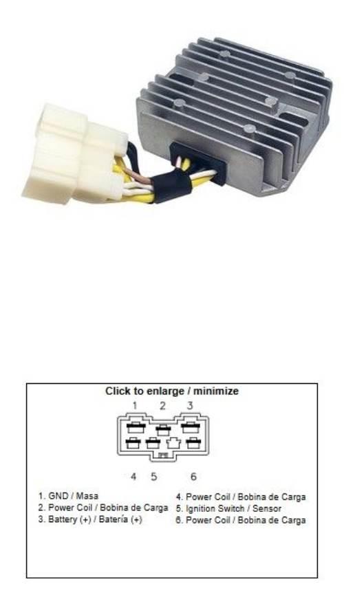 Dze Regulator Napięcia Kawasaki Klf 400 Bayou '96-'99; Kvf 400 Priare '97-'