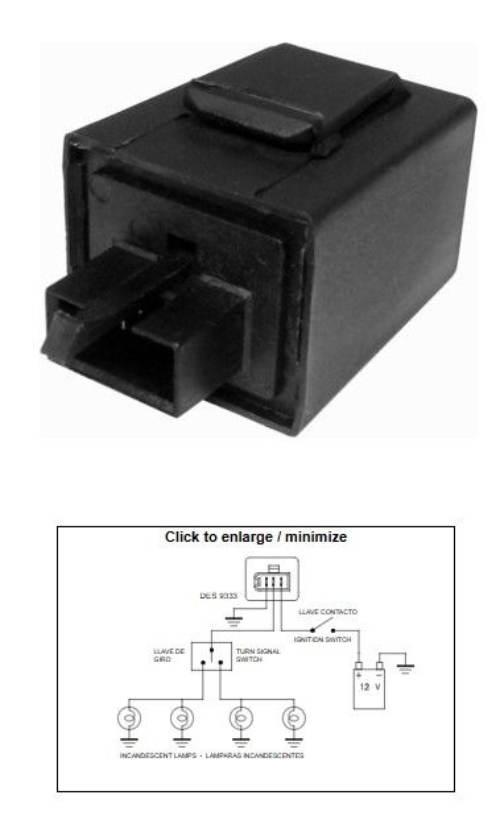 Dze Przerywacz Kierunkowskazów Yamaha Xj 600 '92-'96; Yzf 750 '94; Tdm 850