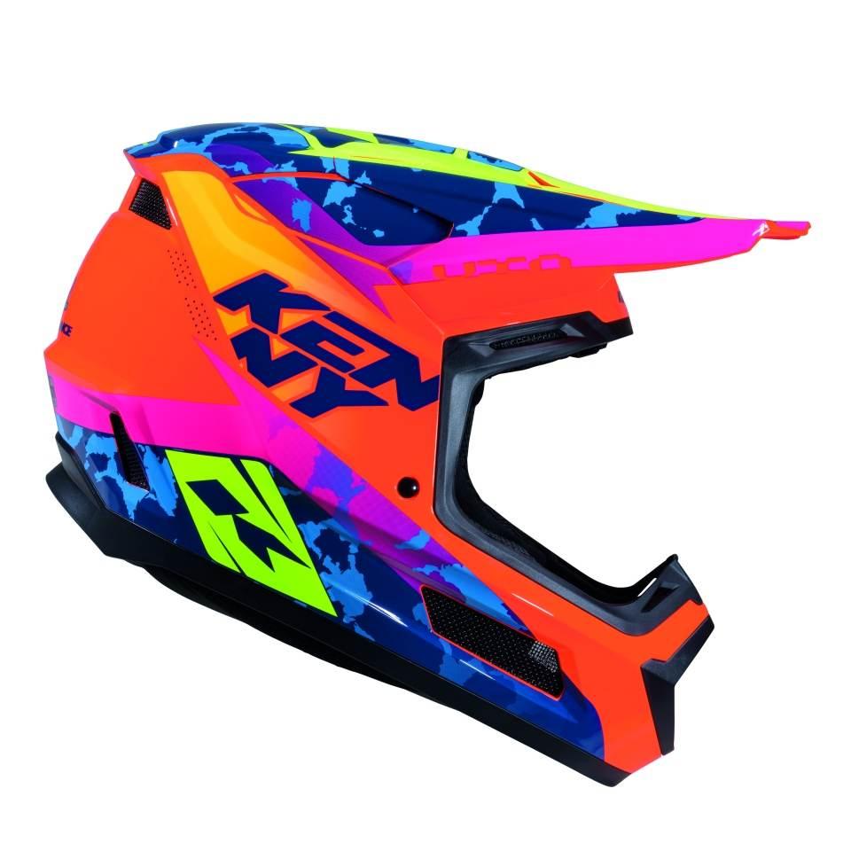 Kenny Racing Kask Cross/Enduro Performance Ert Graphic + Socal Kolor Pomara
