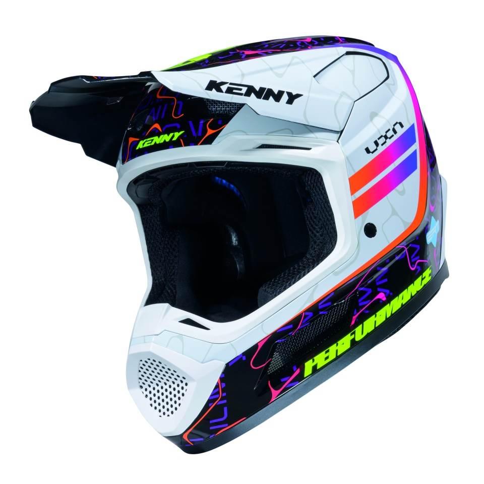 Kenny Racing Kask Cross/Enduro Performance Ert Graphic + Wave Black White K - zdjęcie 2