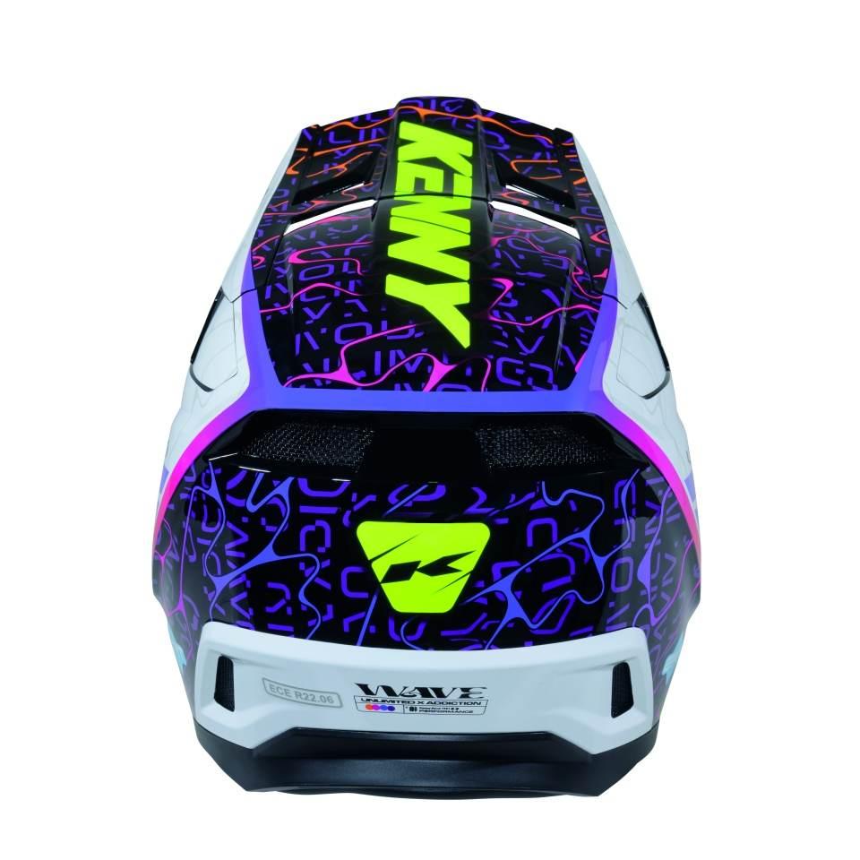 Kenny Racing Kask Cross/Enduro Performance Ert Graphic + Wave Black White K - zdjęcie 3
