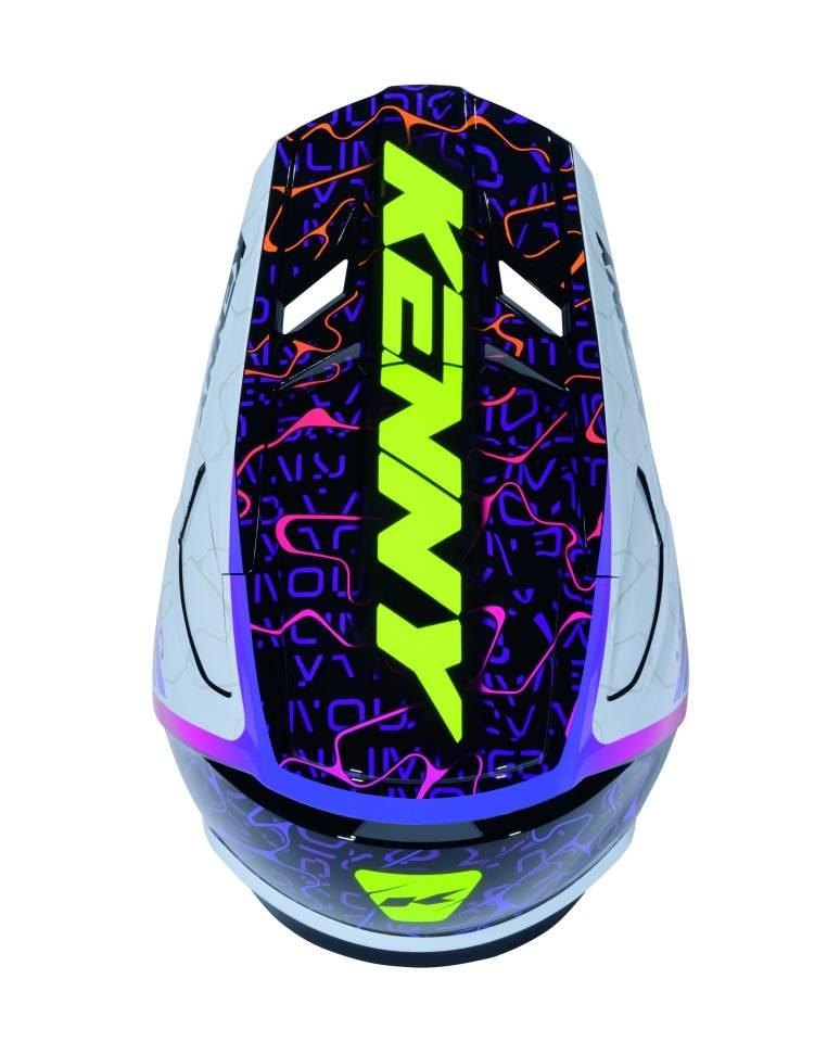 Kenny Racing Kask Cross/Enduro Performance Ert Graphic + Wave Black White K - zdjęcie 4