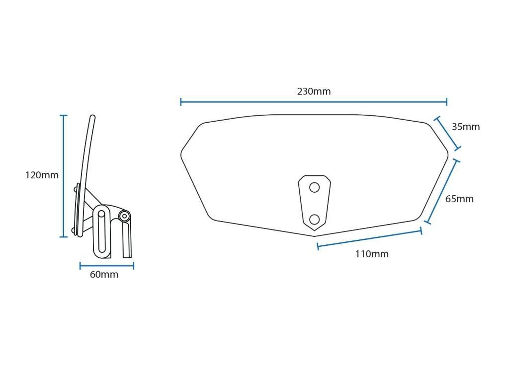 Oxford 12/2025 Windshield Deflektor Regulowany Na Szybę Przyciemniany Dymio - zdjęcie 3