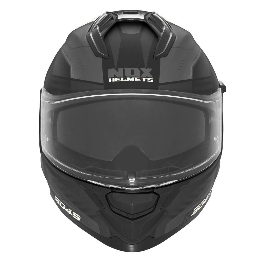 Nox Kask Integralny Full Face Z Blendą N304S Revo Kolor Czarny/Biały Mat Ro - zdjęcie 2