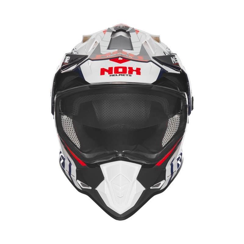 Nox Kask Offroad Trail Duosport Dual N312 Track Z Szybką I Blendą Kolor Cze - zdjęcie 2