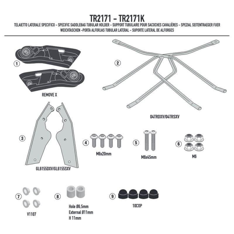 Kappa 2025/07 Stelaż Pod Torby Sakwy Boczne Szybkiego Montażu Remove-X Yama