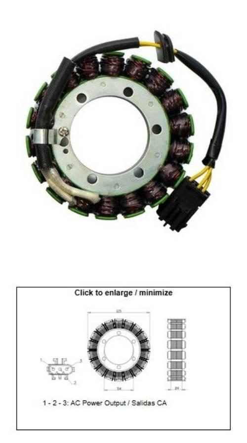 Dze Uzwojenie Alternatora Stator Bmw F 650Gs '08-'12; F 700Gs '12-'17; F 80