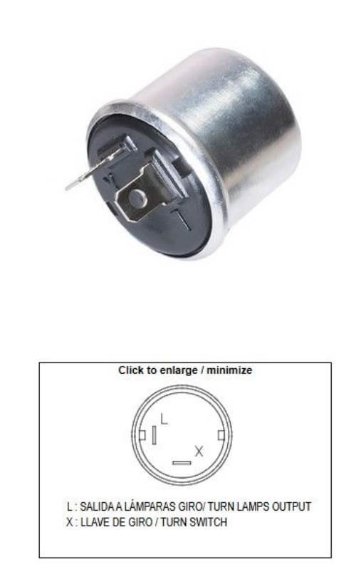 Dze Przerywacz Kierunkowskazów Uniwersalny 12V 2+2 21W