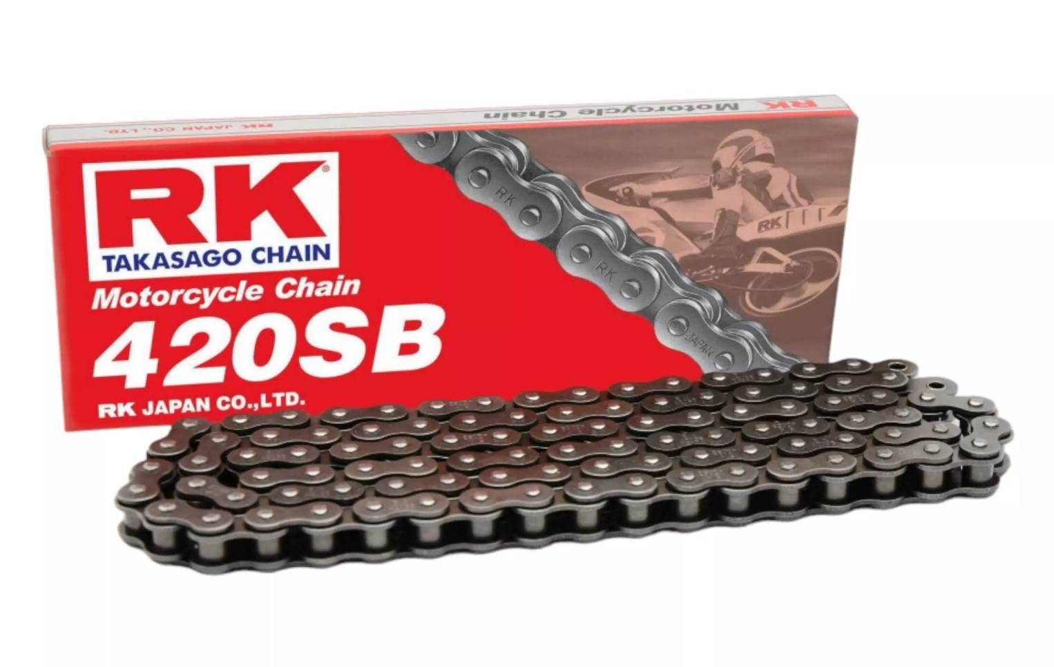 Rk Łańcuch Napędowy 420Sb-130 Zapinka Cl W Zestawie Kolor Standard Pojemnoś