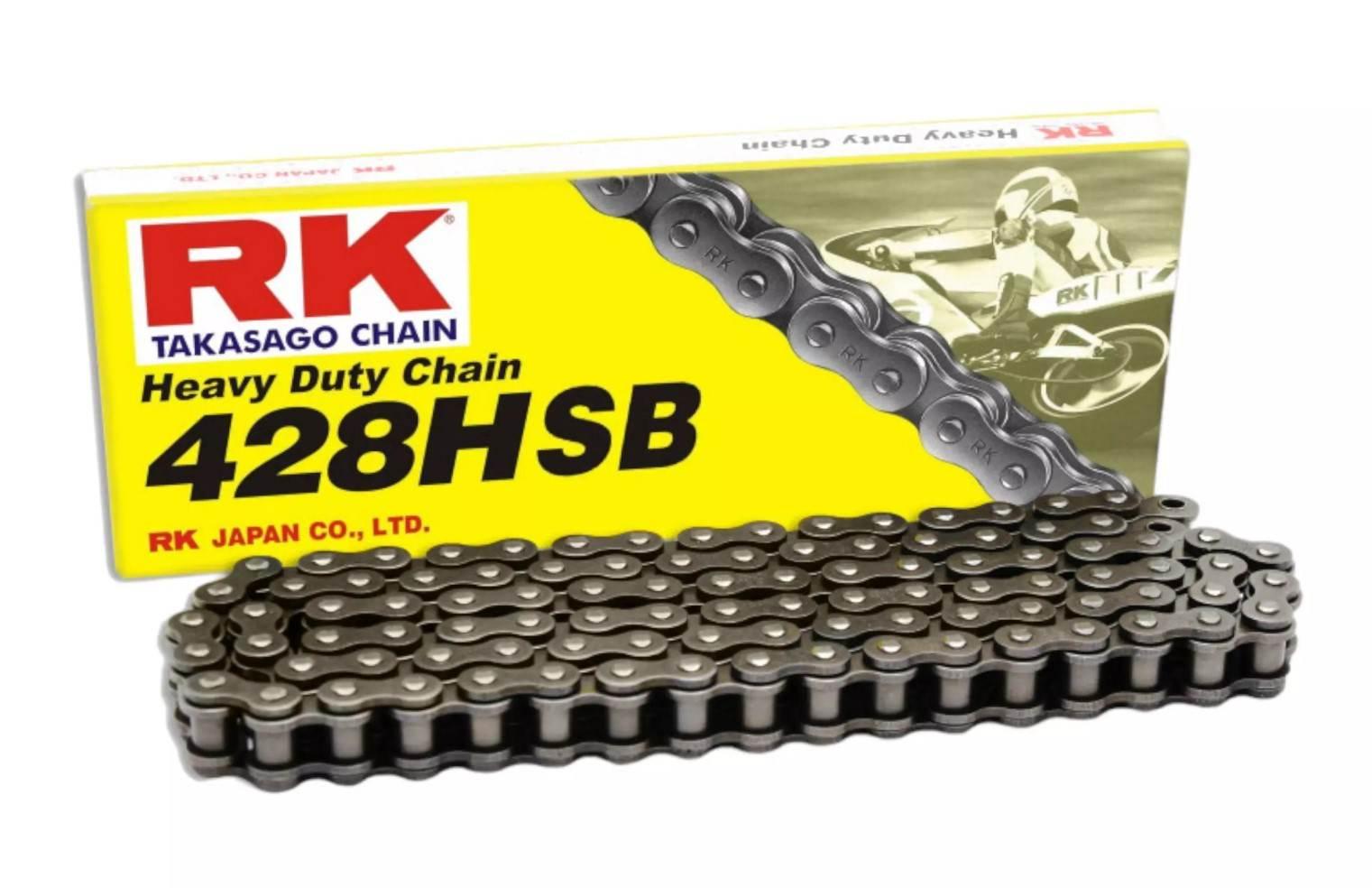 Rk Łańcuch Napędowy 428Hsb-124 Zapinka Cl W Zestawie Kolor Standard Pojemno