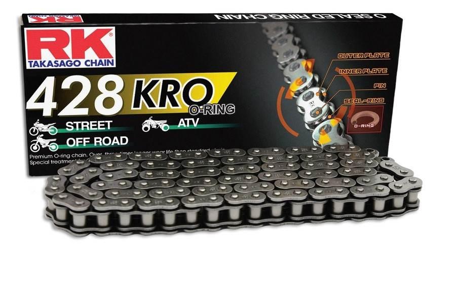 Rk Łańcuch Napędowy 428Kro-140 O-Ring Zakuwka Clf W Zestawie Kolor Standard