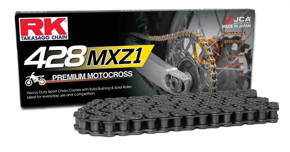 Rk Łańcuch Napędowy Motocross 428Mxz1-136 Zapinka Cl W Zestawie Kolor Stand