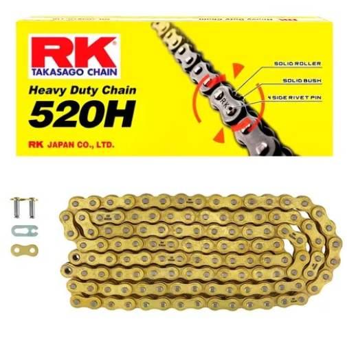Rk Łańcuch Napędowy Gs520H-120 Zapinka Cl W Zestawie Kolor Złoty Pojemność: