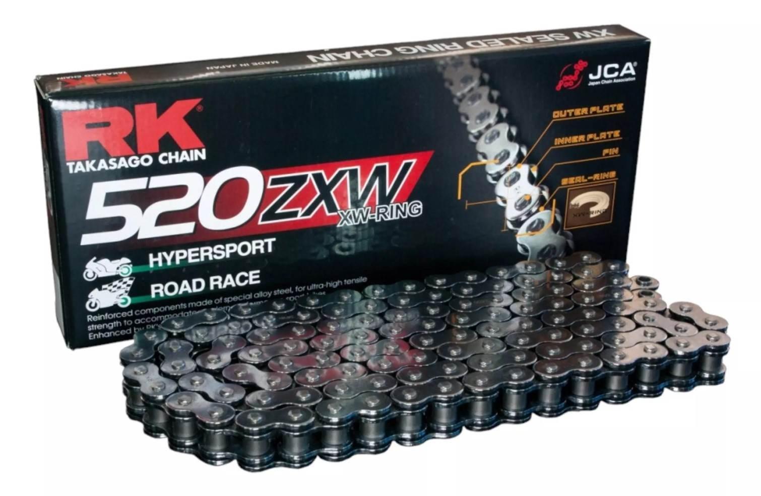 Rk Łańcuch Napędowy 520Zxw-120 Xw-Ring Zakuwka Clf W Zestawie Kolor Standar