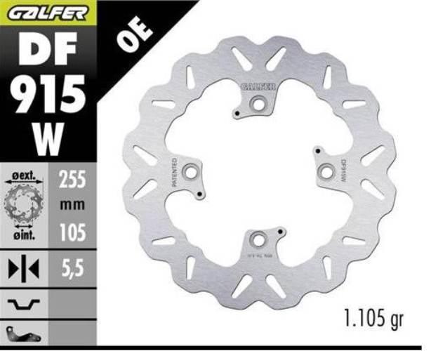 Galfer Tarcza Hamulcowa Tył Triumph Bonneville '04-'25; Scrambler '04-'24;