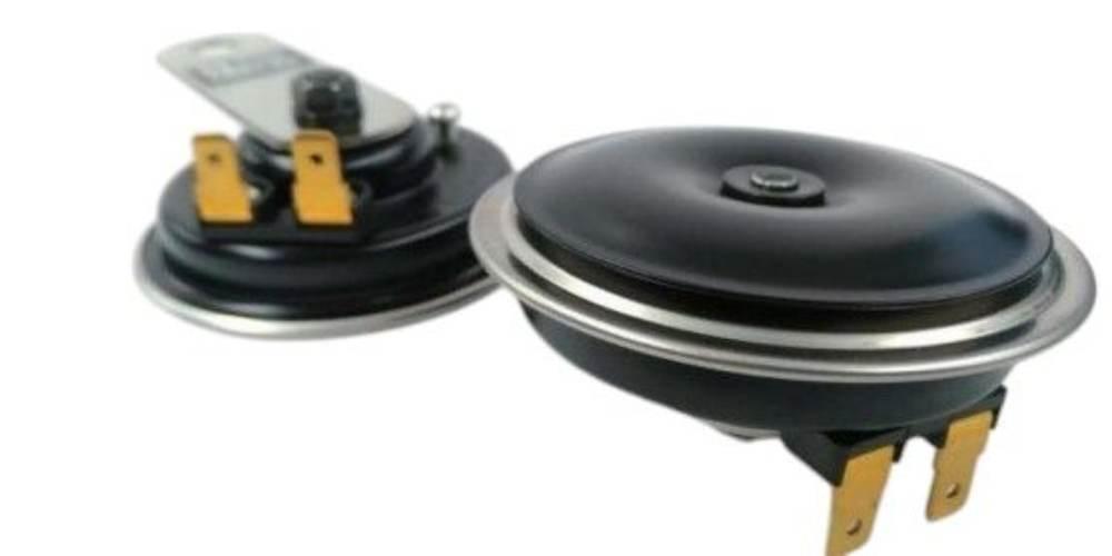 Tourmax 2025/09 Klakson Podwójny Sygnał Dźwiękowy Universalny Czarny 12V Śr