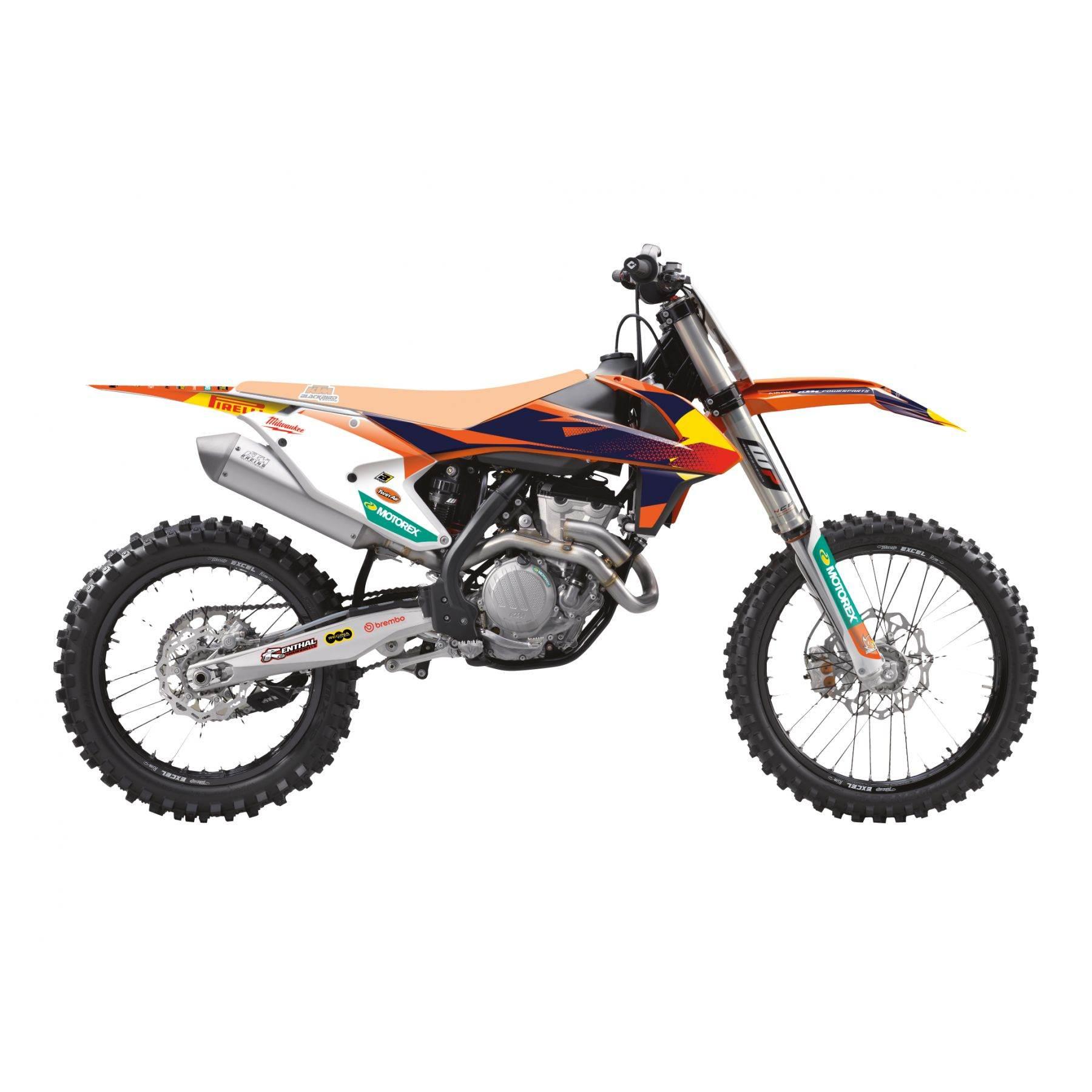 Blackbird Komplet Naklejek Oklein Ktm Sx/Sx-F '16-'18, Exc/Exc-F '17-'19 Re