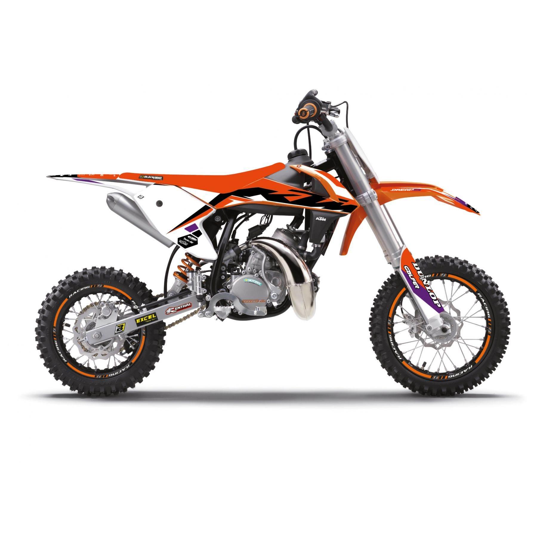 Blackbird Komplet Naklejek Oklein Ktm Sx 50 '16-'23 Dream 5 Kolor Pomarańcz