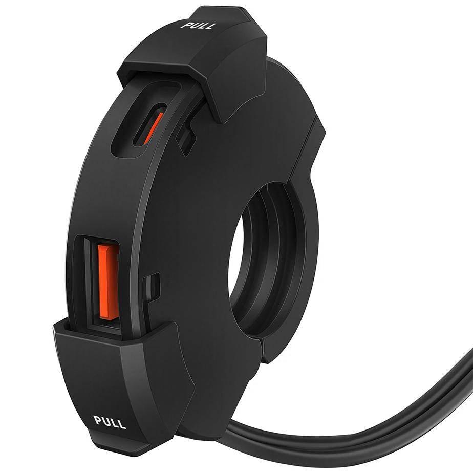 Biketec Motocyklowe Podwójne Gniazdo Usb Qc 3.0 + Pd - 48W Power Ring Na Ki