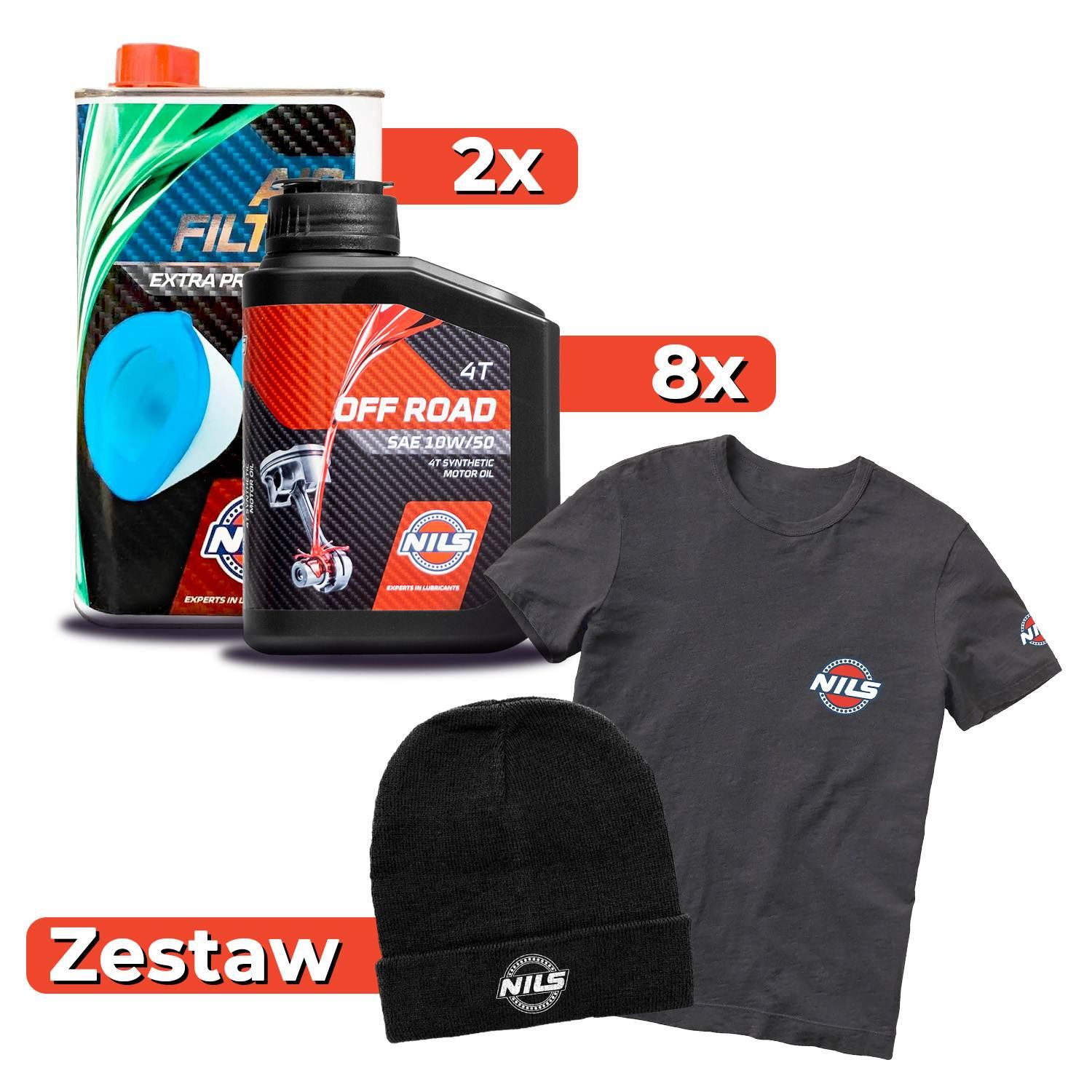 Nils Zestaw Promocyjny Olej Silnikowy 4T Off Road Sae 10W50 100% Syntetyk 8