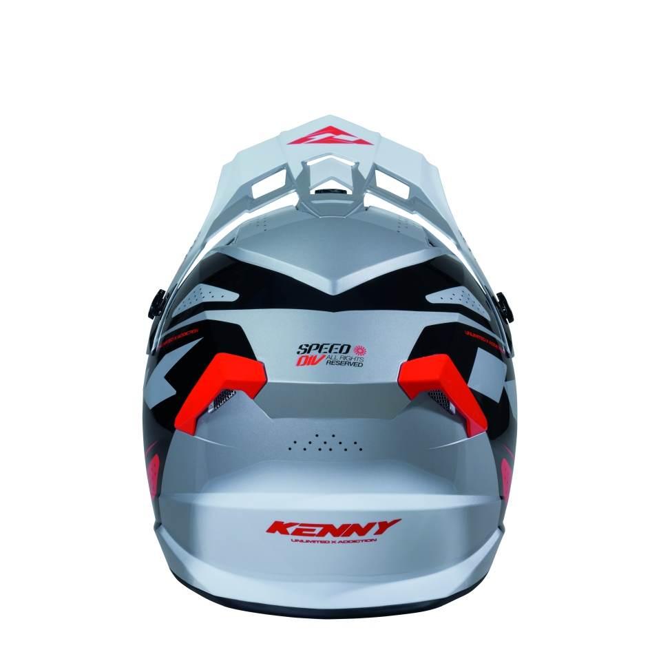 Kenny Racing Kask Cross/Enduro Track Graphic Speed Black Red Kolor Biały/Cz - zdjęcie 4