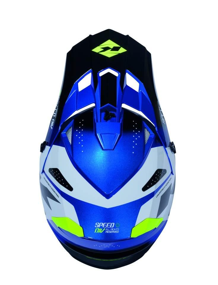 Kenny Racing Kask Cross/Enduro Track Graphic Speed Neon Blue Kolor Niebiesk - zdjęcie 4