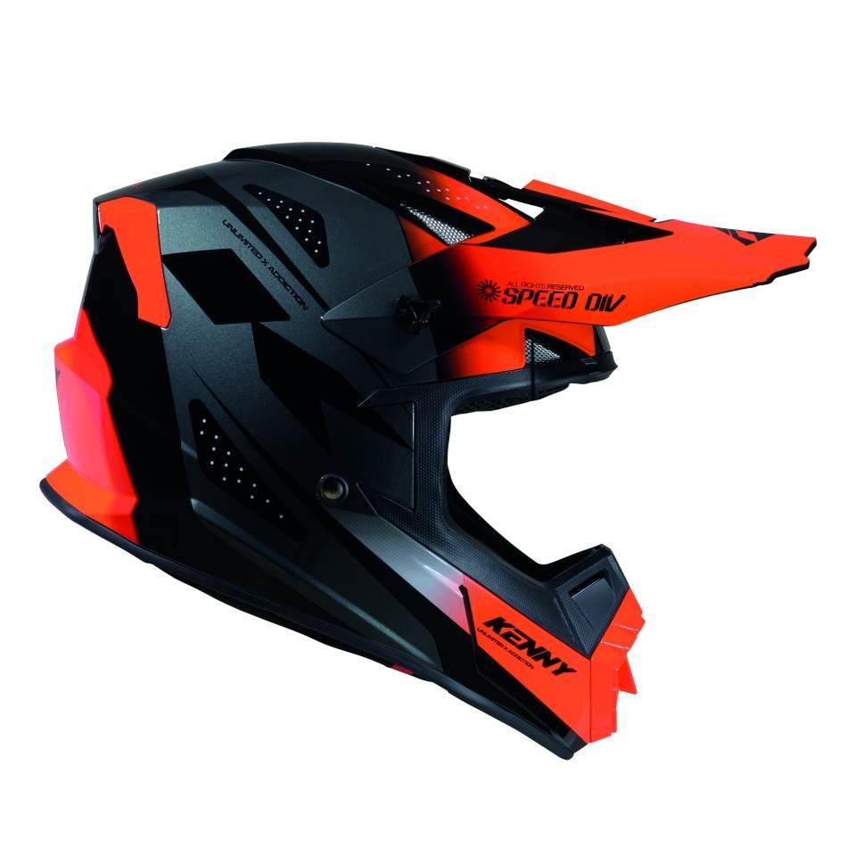 Kenny Racing Kask Cross/Enduro Track Graphic Speed Neon Orange Kolor Pomara