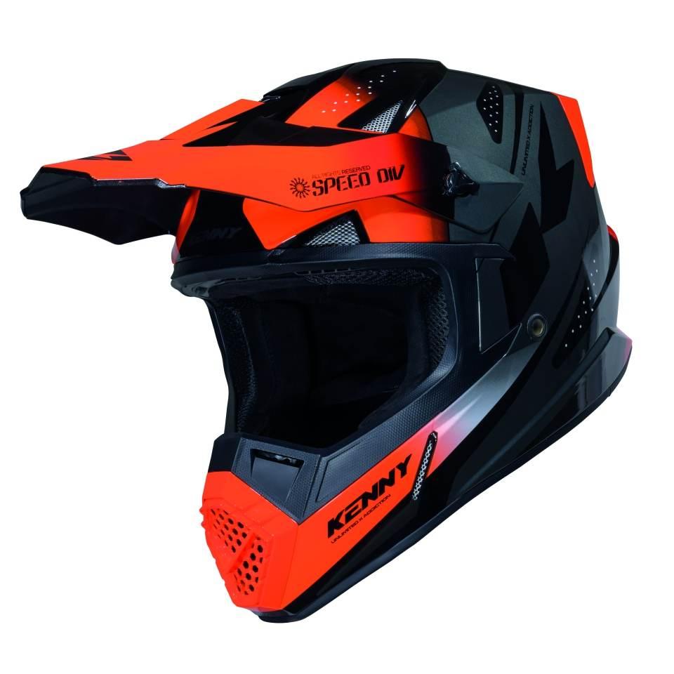 Kenny Racing Kask Cross/Enduro Track Graphic Speed Neon Orange Kolor Pomara - zdjęcie 2