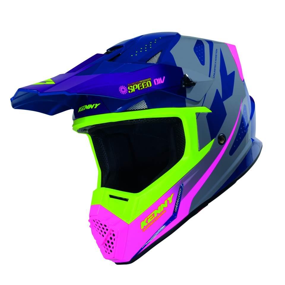 Kenny Racing Kask Cross/Enduro Track Graphic Speed Purple Pink Kolor Fiolet - zdjęcie 2
